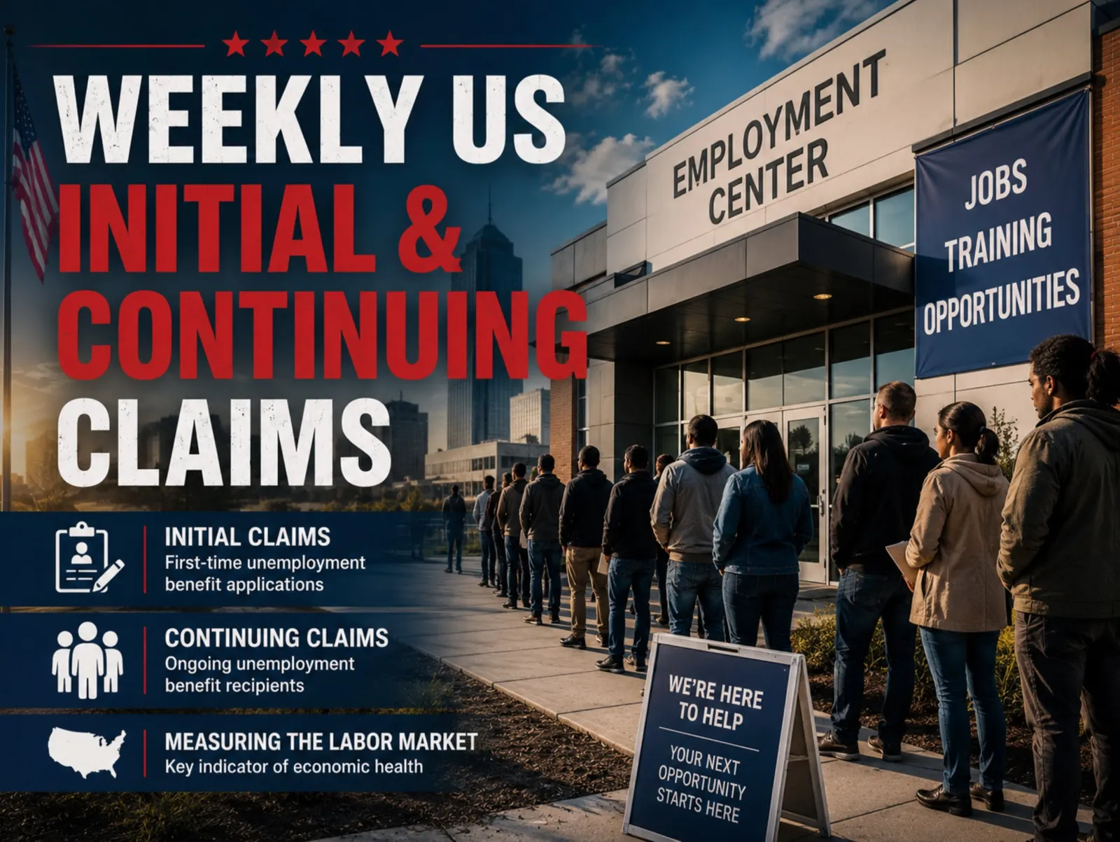 US Initial Jobless Claims Fall to 197K, Below Expectations