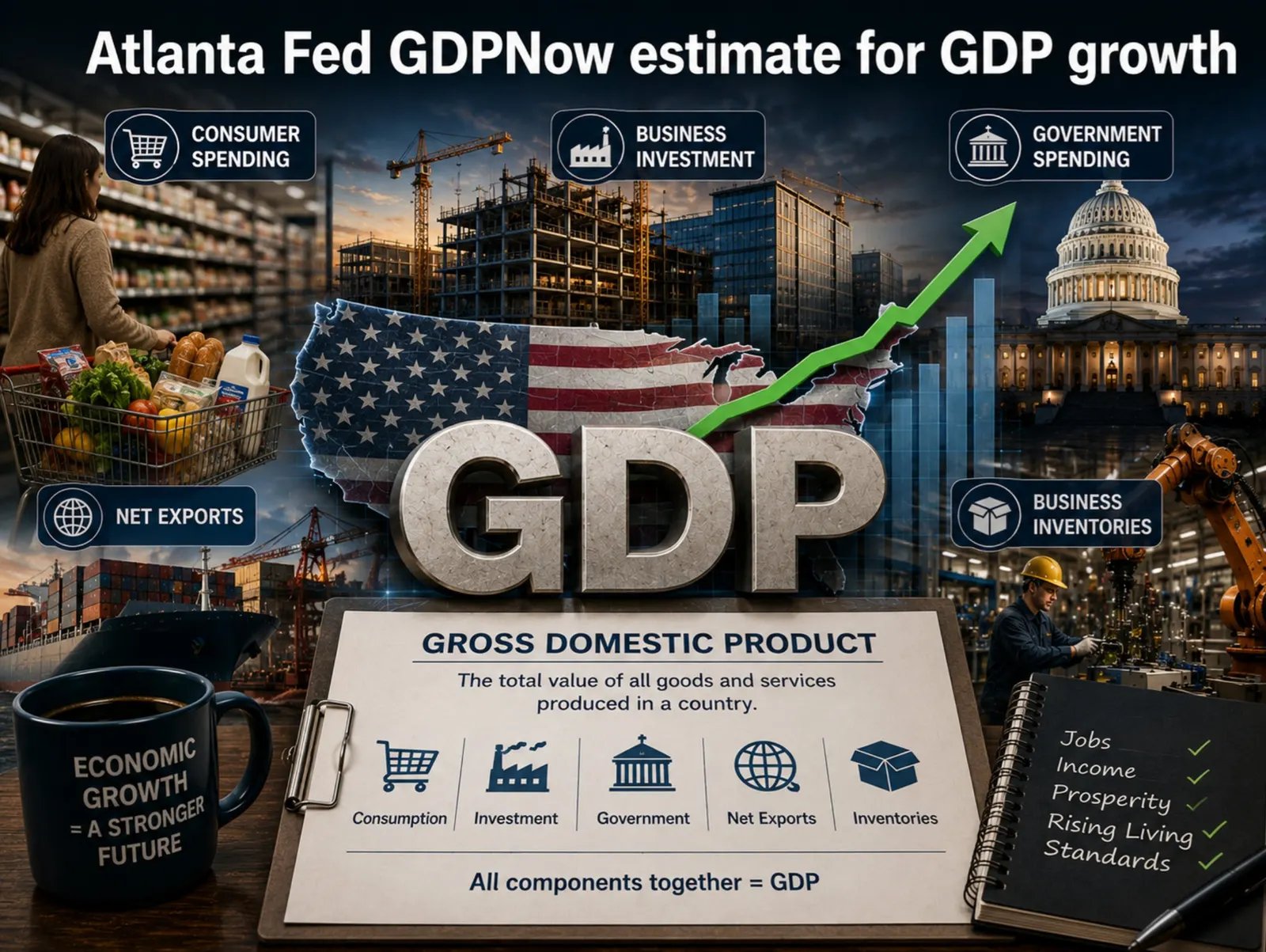 Atlanta Fed GDPNow Model Projects Q3 Growth at 5.0%