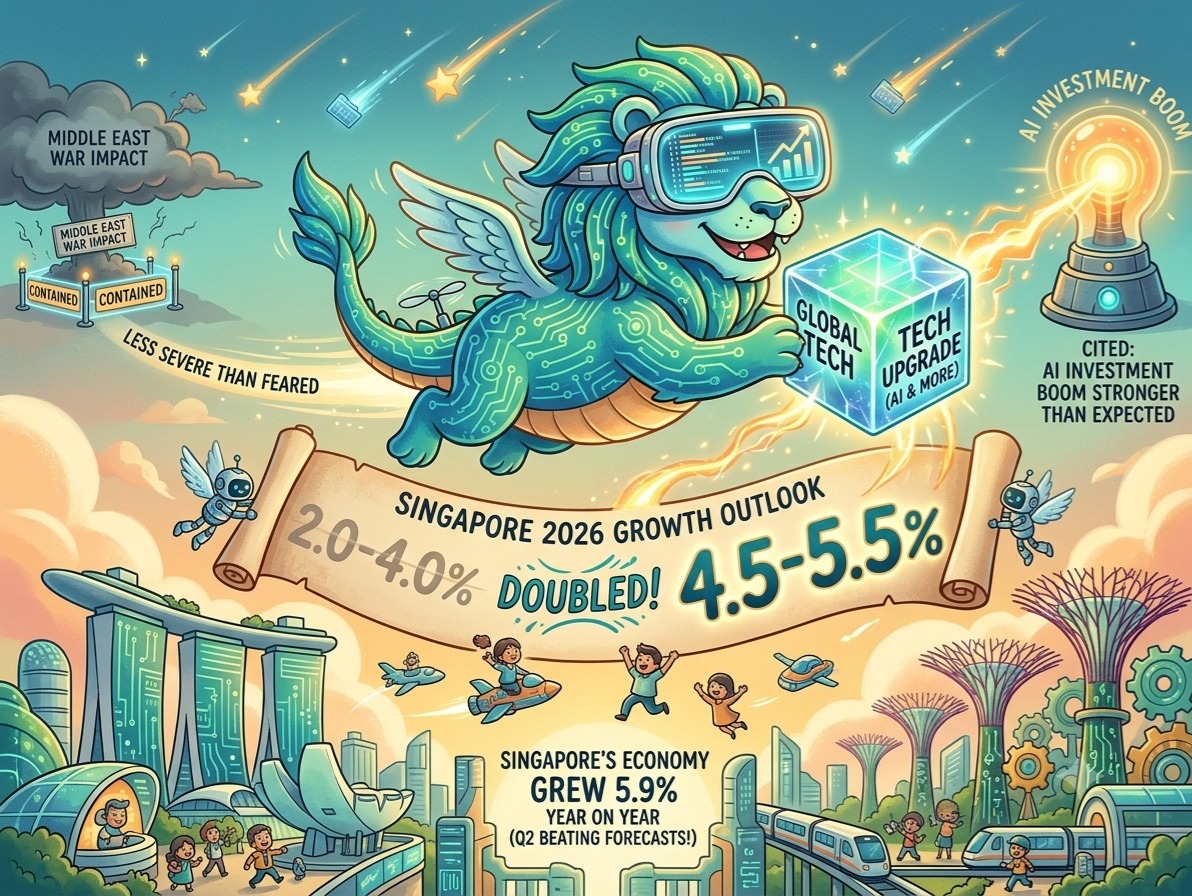 Singapore doubles 2026 growth outlook to 4.5-5.5% on tech cycle upgrade