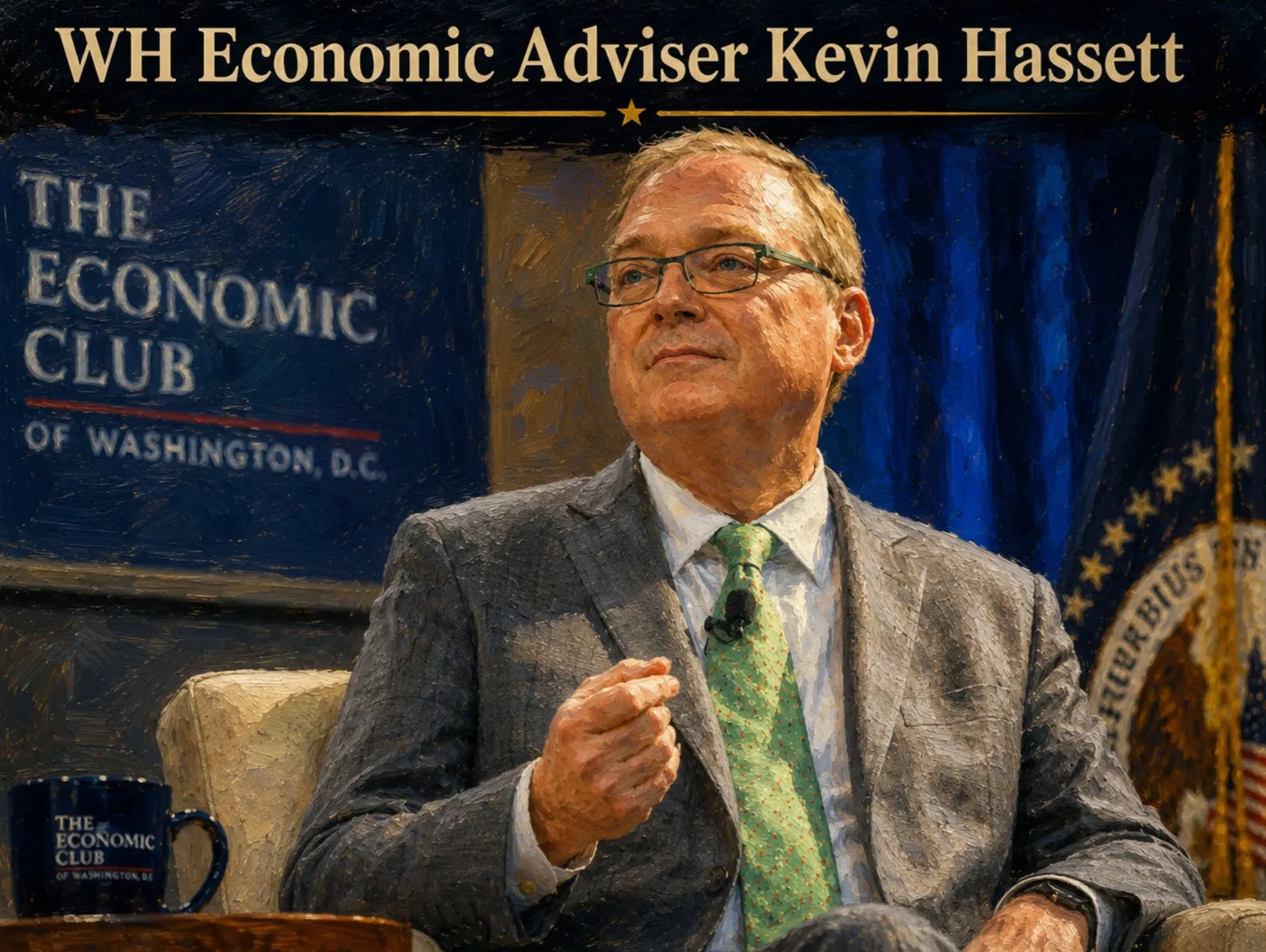 White House Advisor Kevin Hassett Comments on Easing Inflation